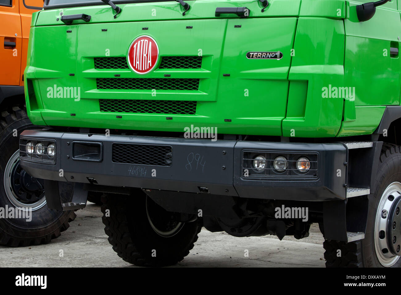 Camion Tatra, Koprivnice Repubblica Ceca industria automobilistica, fatto parcheggiato camion Foto Stock