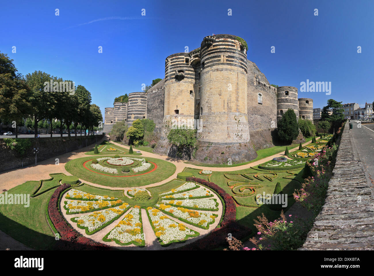 Francia Pays de la Loire, Castello di Angers Foto Stock