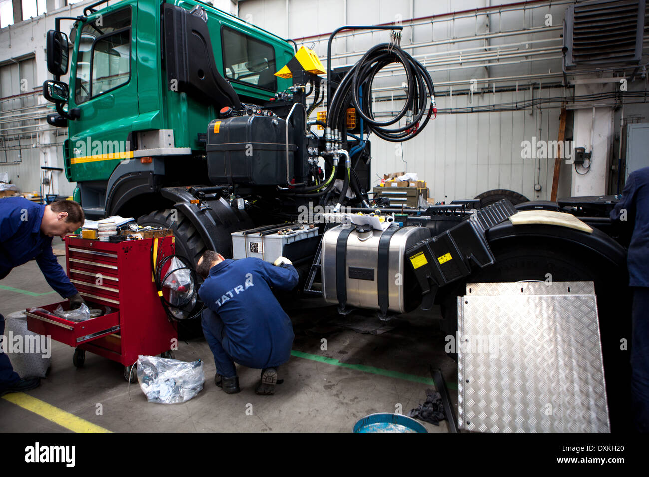 Il Tatra, produzione carrelli, Koprivnice Repubblica Ceca Foto Stock