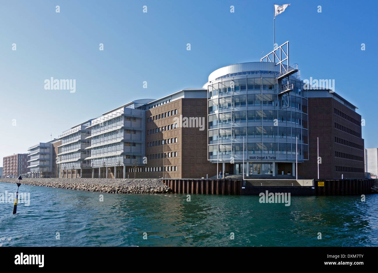 Man Diesel & Turbo edificio in Sydhavnen Copenhagen DANIMARCA Foto Stock