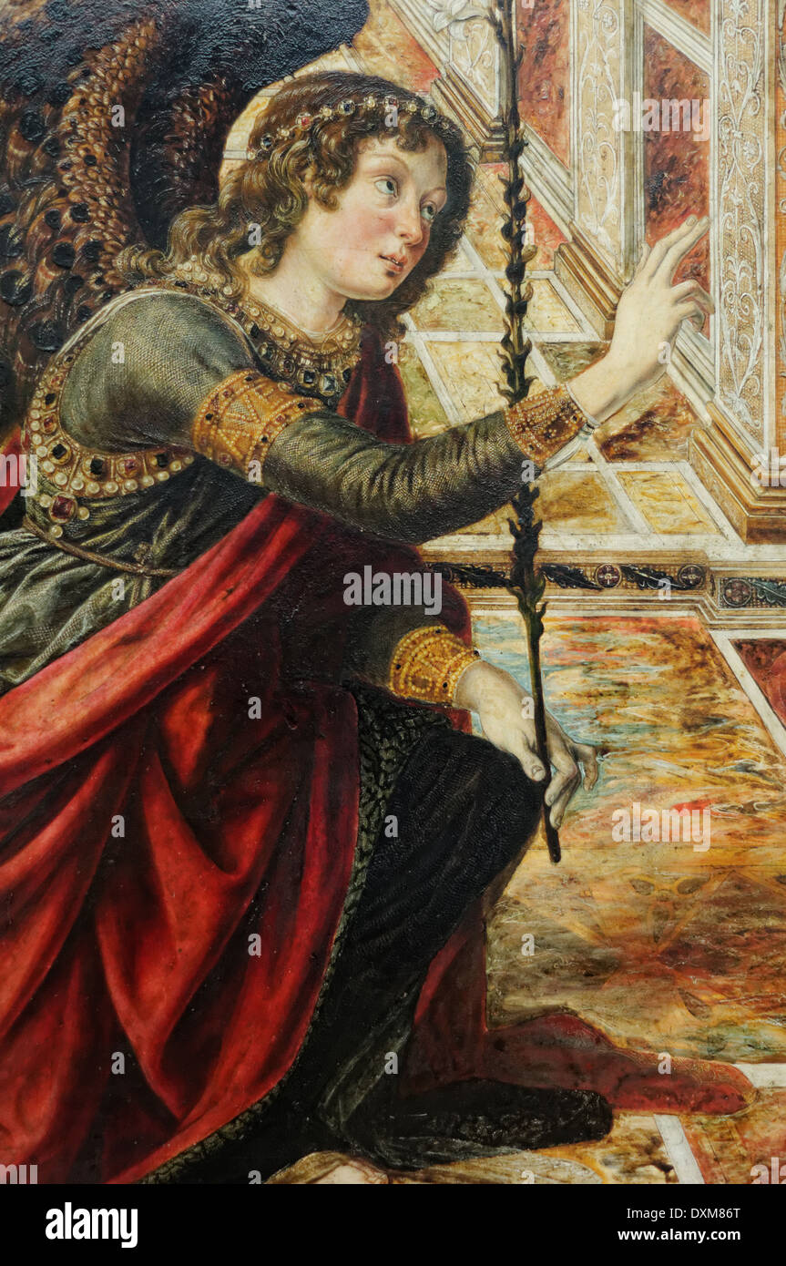 Piero del Pollaiuolo - l'Annunciazione e Maria - XV secolo - Scuola di Italiano - Gemäldegalerie - Berlino Foto Stock