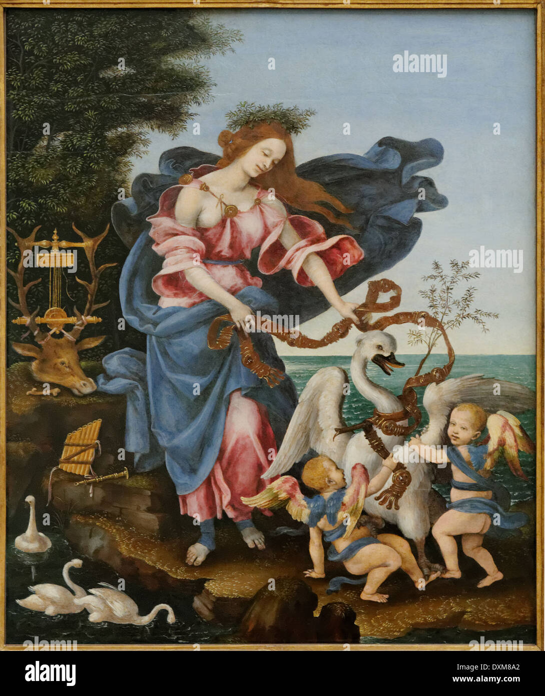 Filippino Lippi - Musica allegoria - 1500 - XVI secolo - Scuola di Italiano - Gemäldegalerie - Berlino Foto Stock