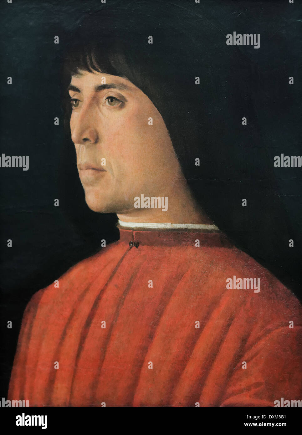 Giovanni Bellini - Ritratto di un giovane uomo - XV secolo - Scuola di Italiano - Gemäldegalerie - Berlino Foto Stock