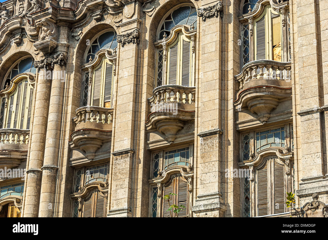Il Grande Teatro di Havana, Gran Teatro de La Habana, Havana, Cuba, Caraibi Foto Stock