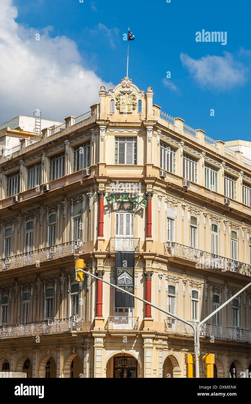 Hotel Plaza, Havana, Cuba, Caraibi Foto Stock