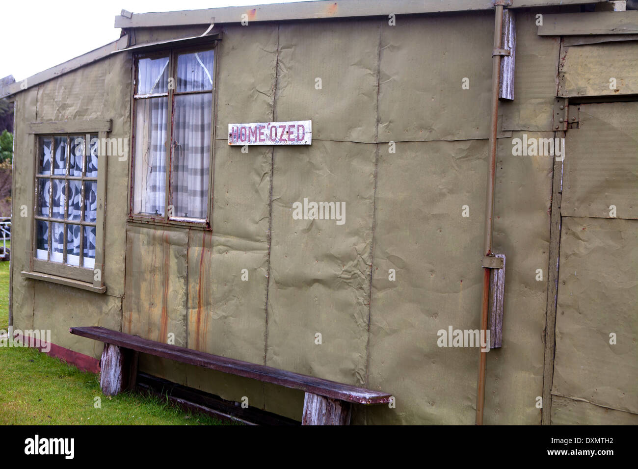 Capanna di stagno a Pieman capi Foto Stock