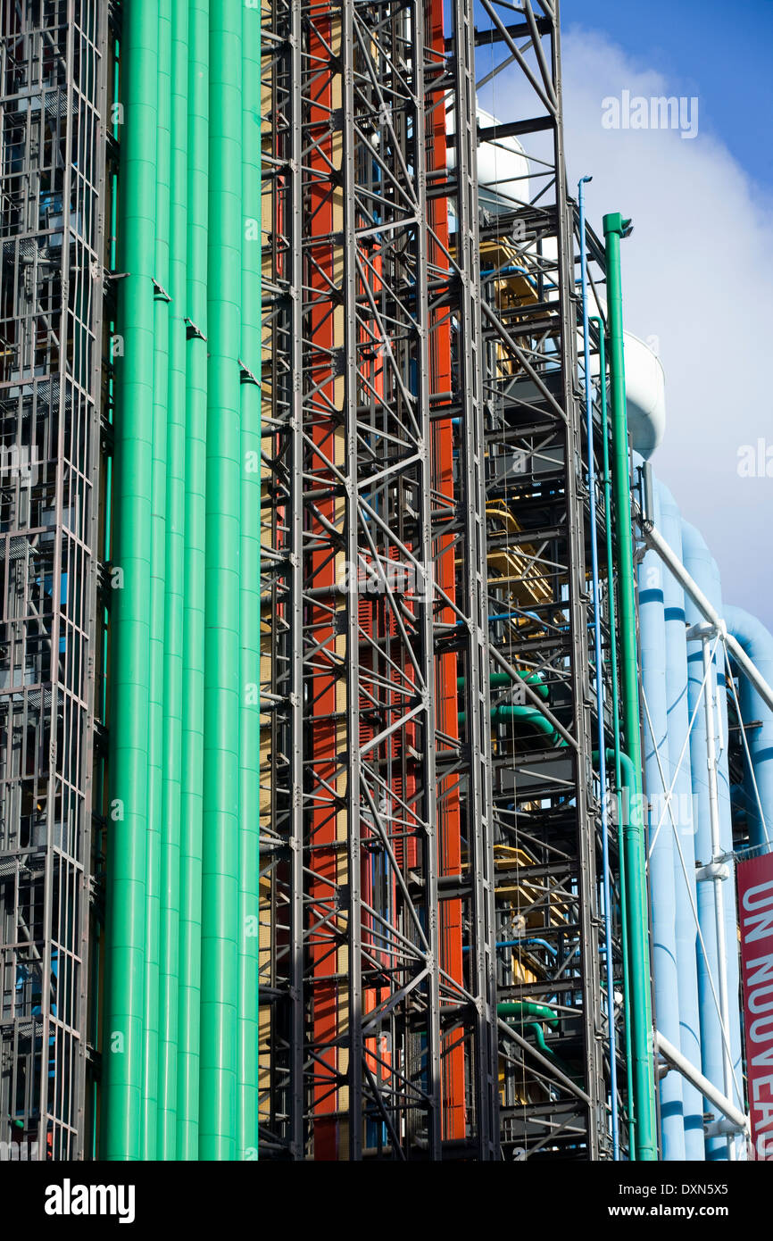 Centro Georges Pompidou a Parigi Francia Foto Stock