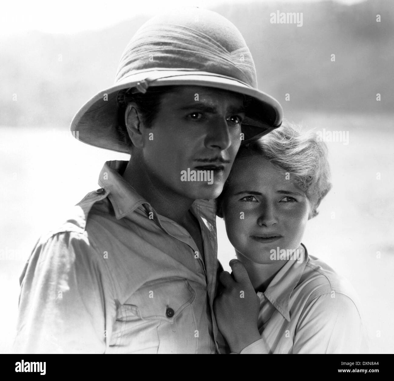 Dietro quella tenda Foto Stock