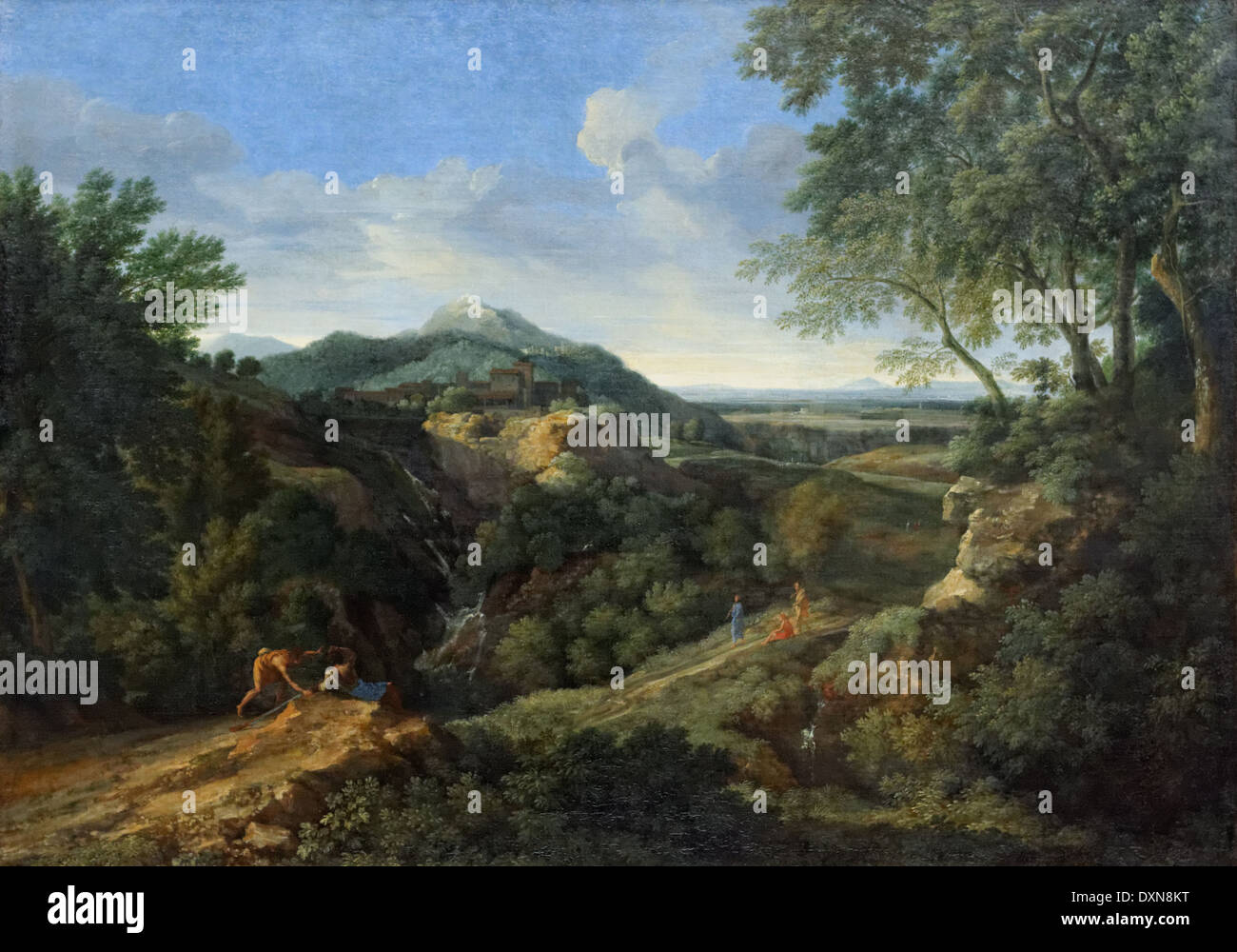 Gaspard Dughet - Monte Romano - 1659 - XVII secolo - Scuola di Italiano - Gemäldegalerie - Berlino Foto Stock