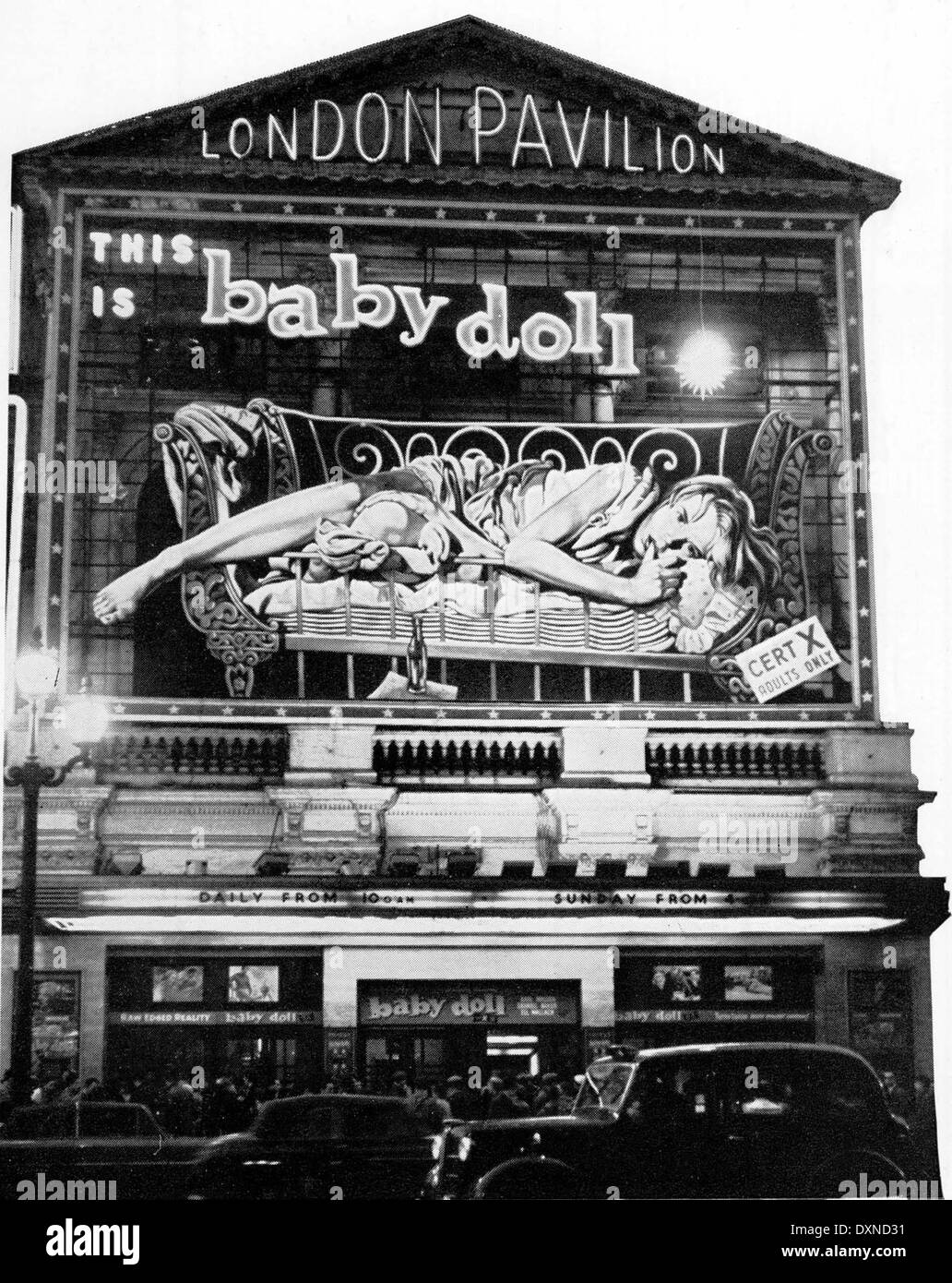 La facciata del padiglione di Londra, Piccadilly Circus, Lond Foto Stock