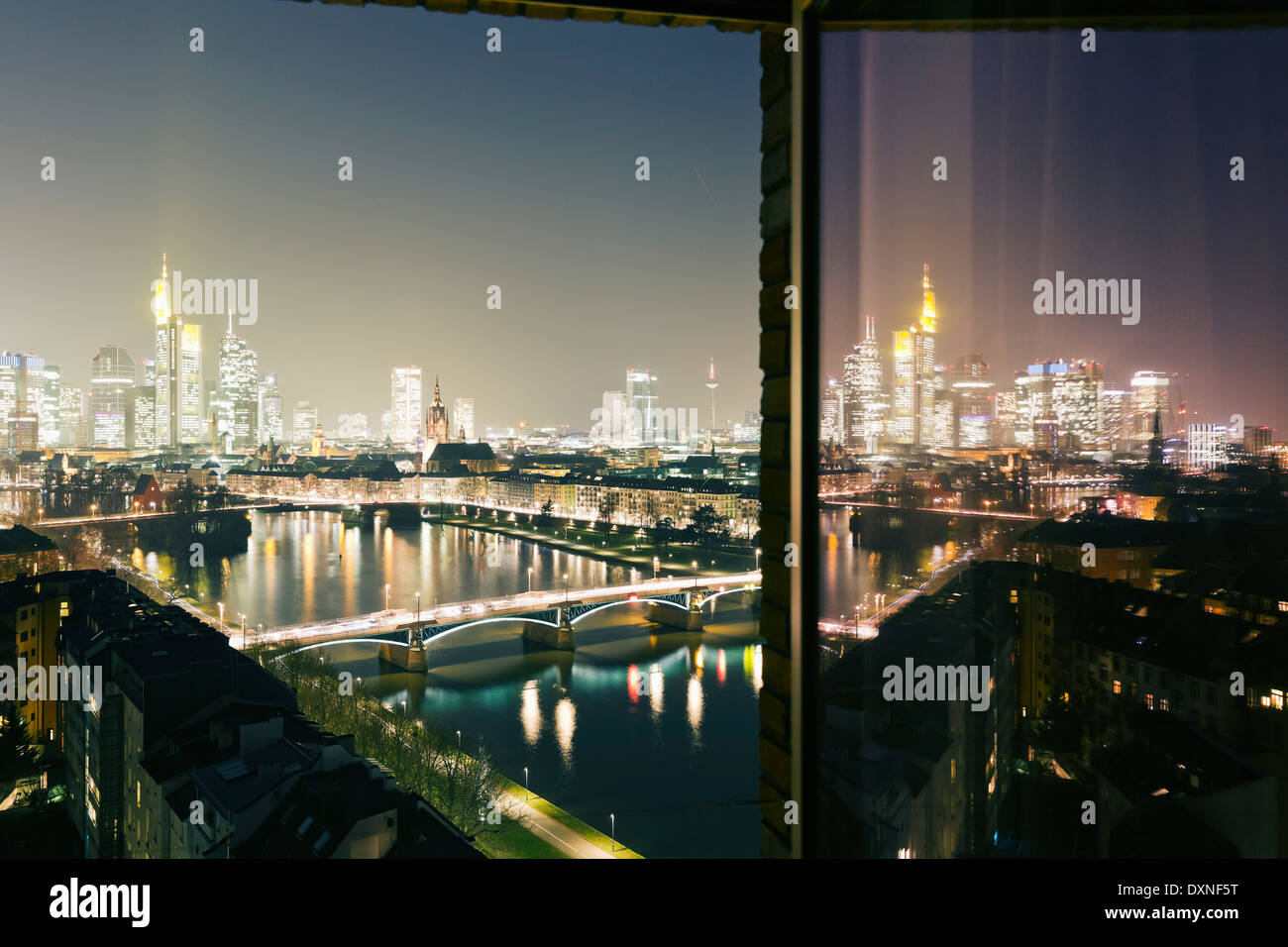 Germania, Hesse, vista di Frankfurt am Main Foto Stock