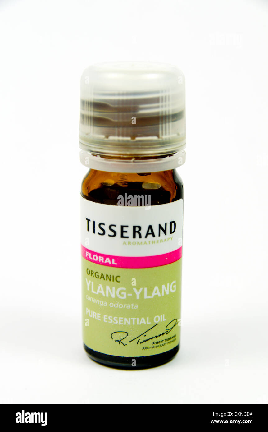 Ylang Ylang olio essenziale bottiglia. Foto Stock