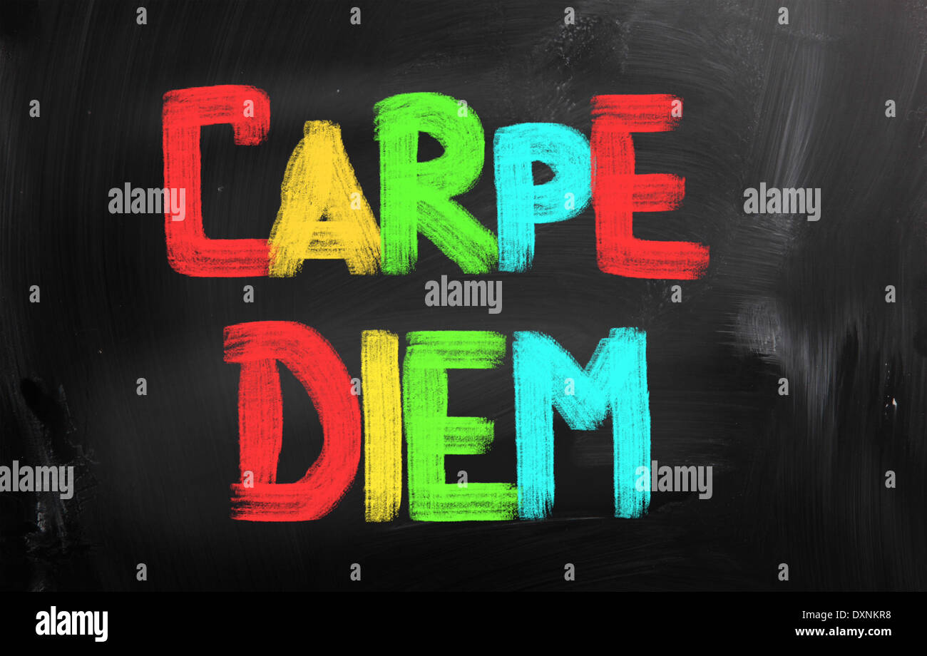 Carpe Diem Concept Foto Stock