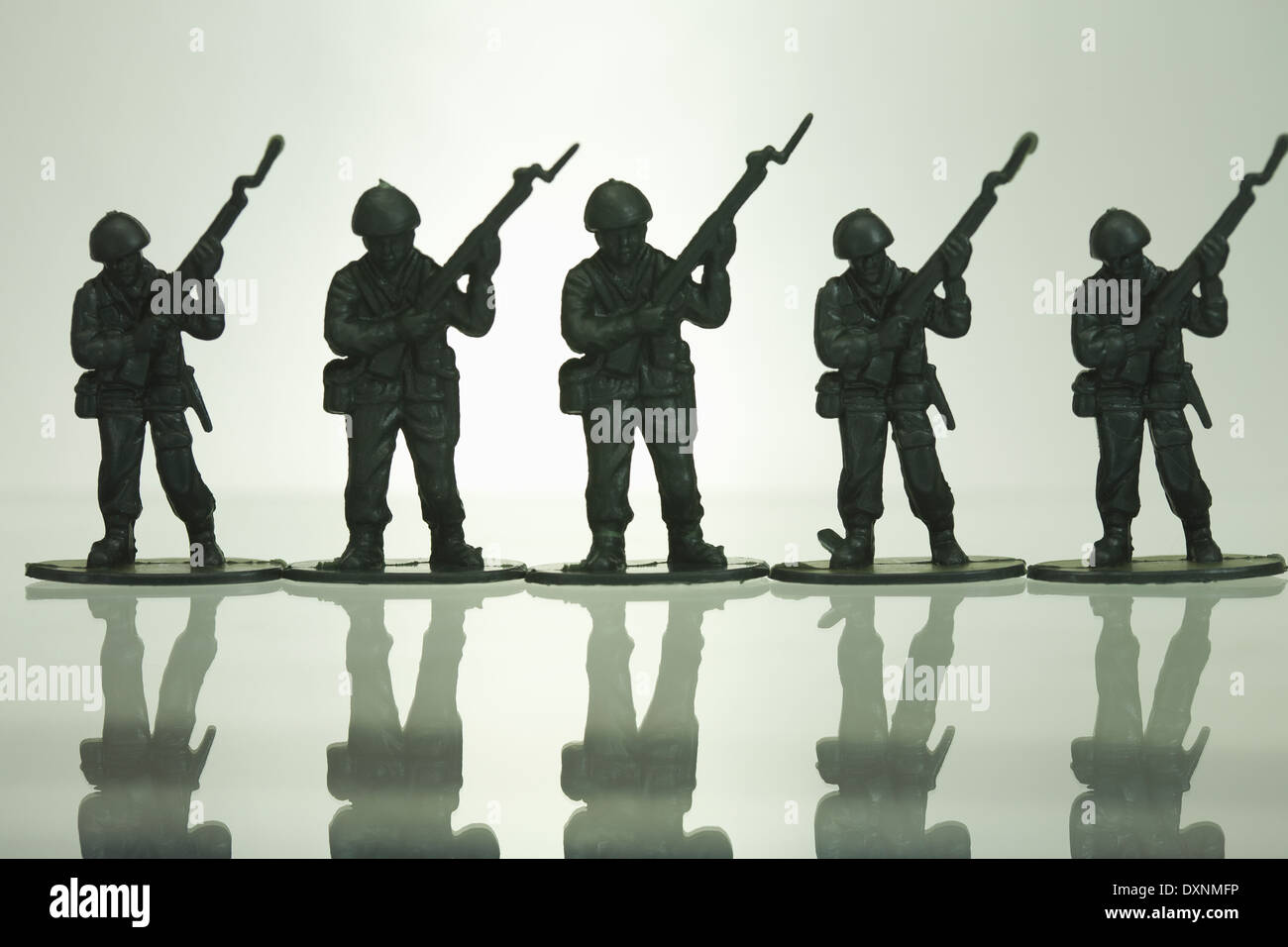 Giocattolo di plastica soldati Foto Stock