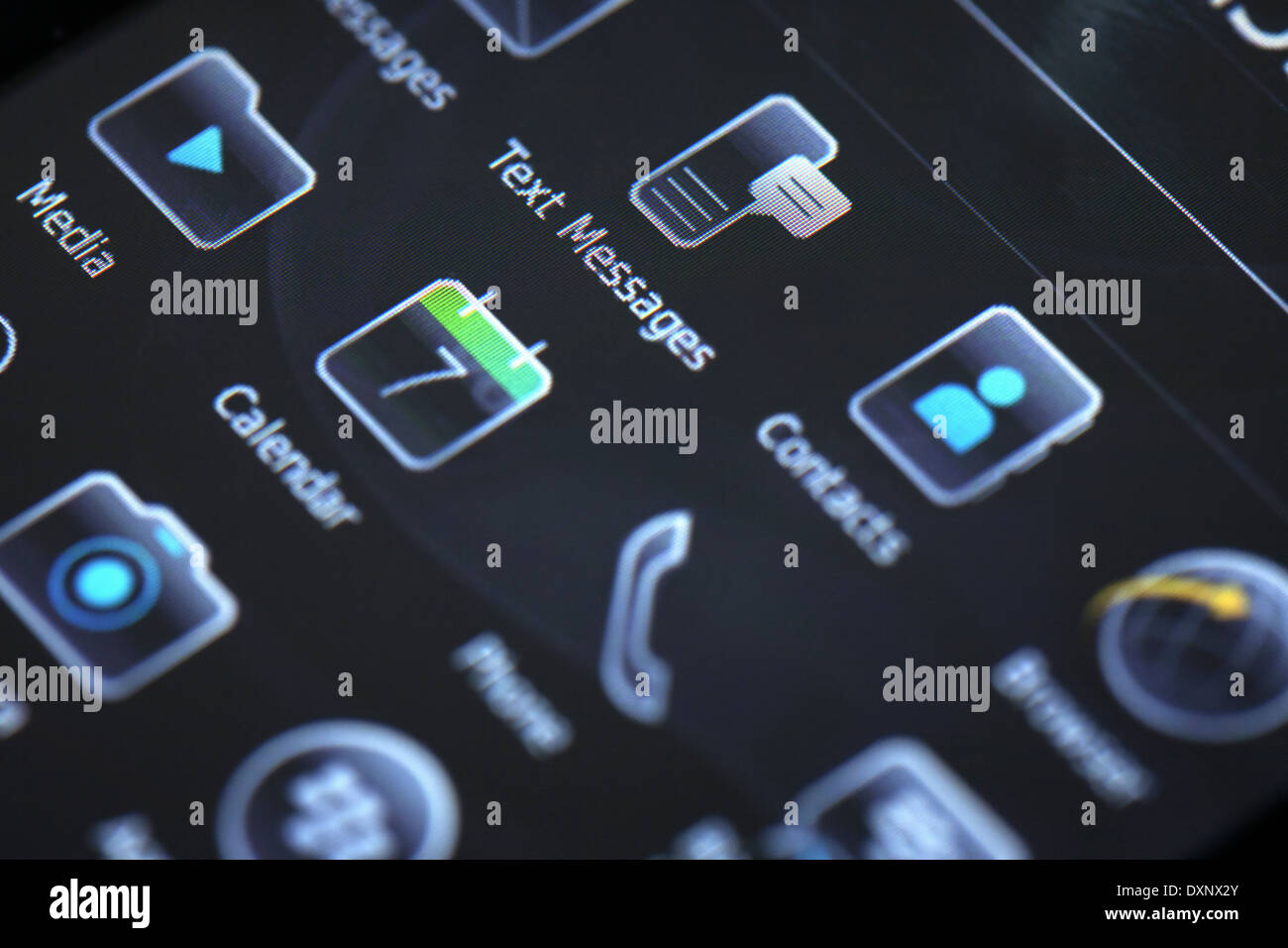 Mobile Smart display del telefono Foto Stock