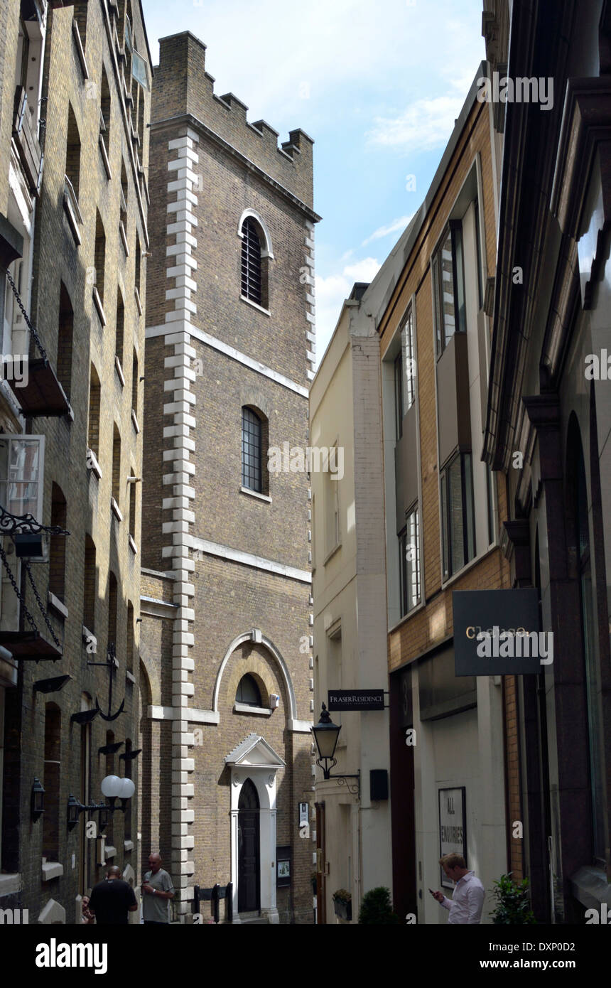 St Mary-a-Hill chiesa in Lovat Lane, City of London, Londra, Regno Unito. Foto Stock