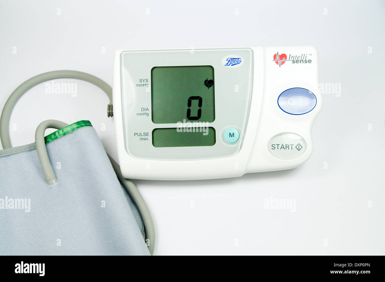 Home monitor della pressione del sangue. Foto Stock