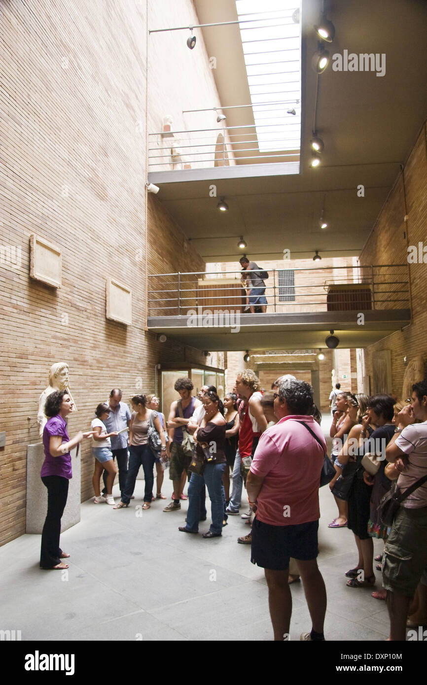 Arte romana museo, Merida; visita la guida Foto Stock