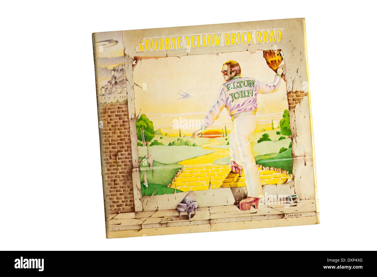 Addio mattone giallo strada era il settimo album in studio dal cantautore britannico Elton John. È stato rilasciato nel 1973. Foto Stock