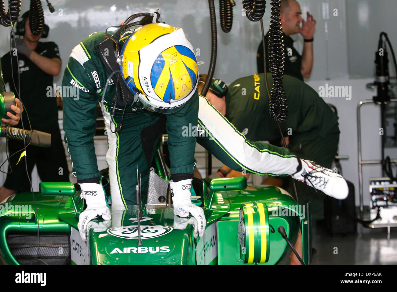 Motorsports: FIA Formula One World Championship 2014, il Gran Premio della Malesia, #9 Marcus Ericsson (SWE, Caterham Team di F1), Foto Stock