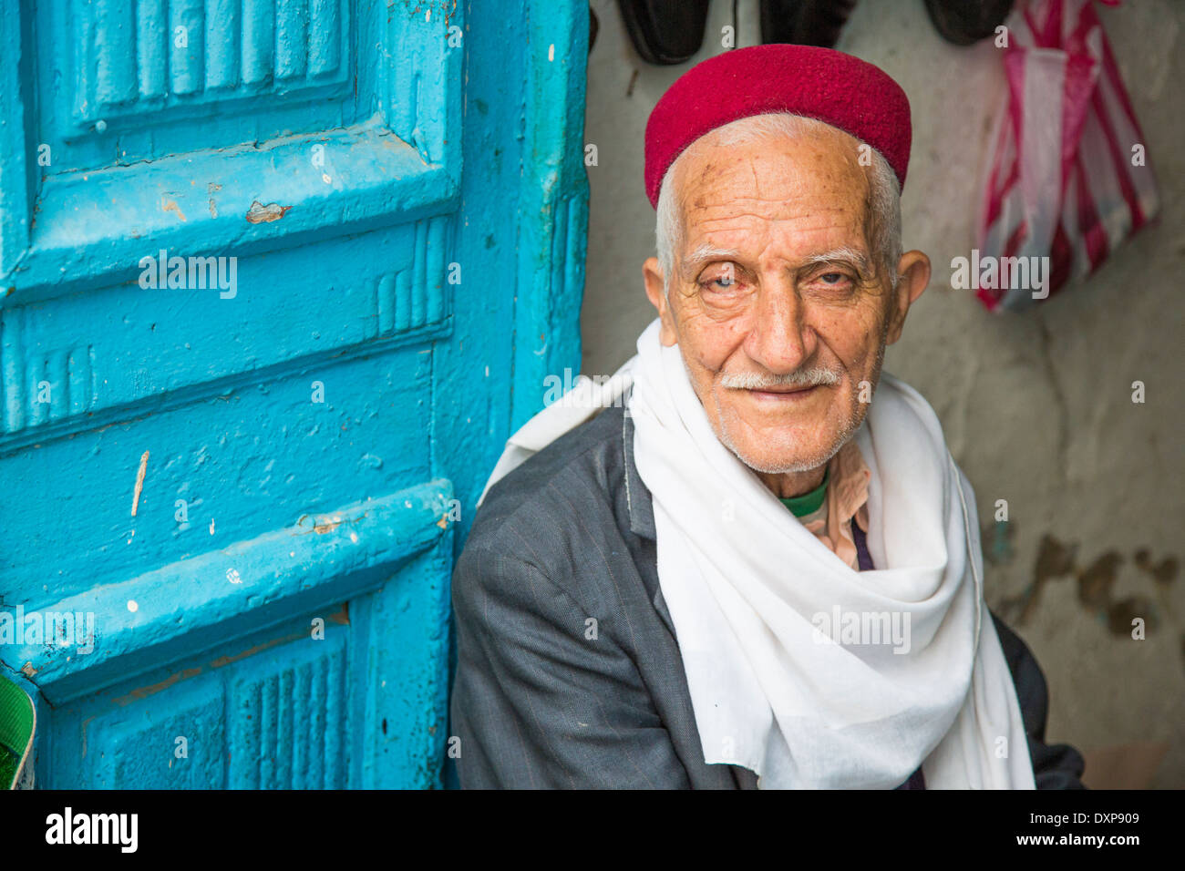 Uomo locale a Sousse, Tunisia Foto Stock