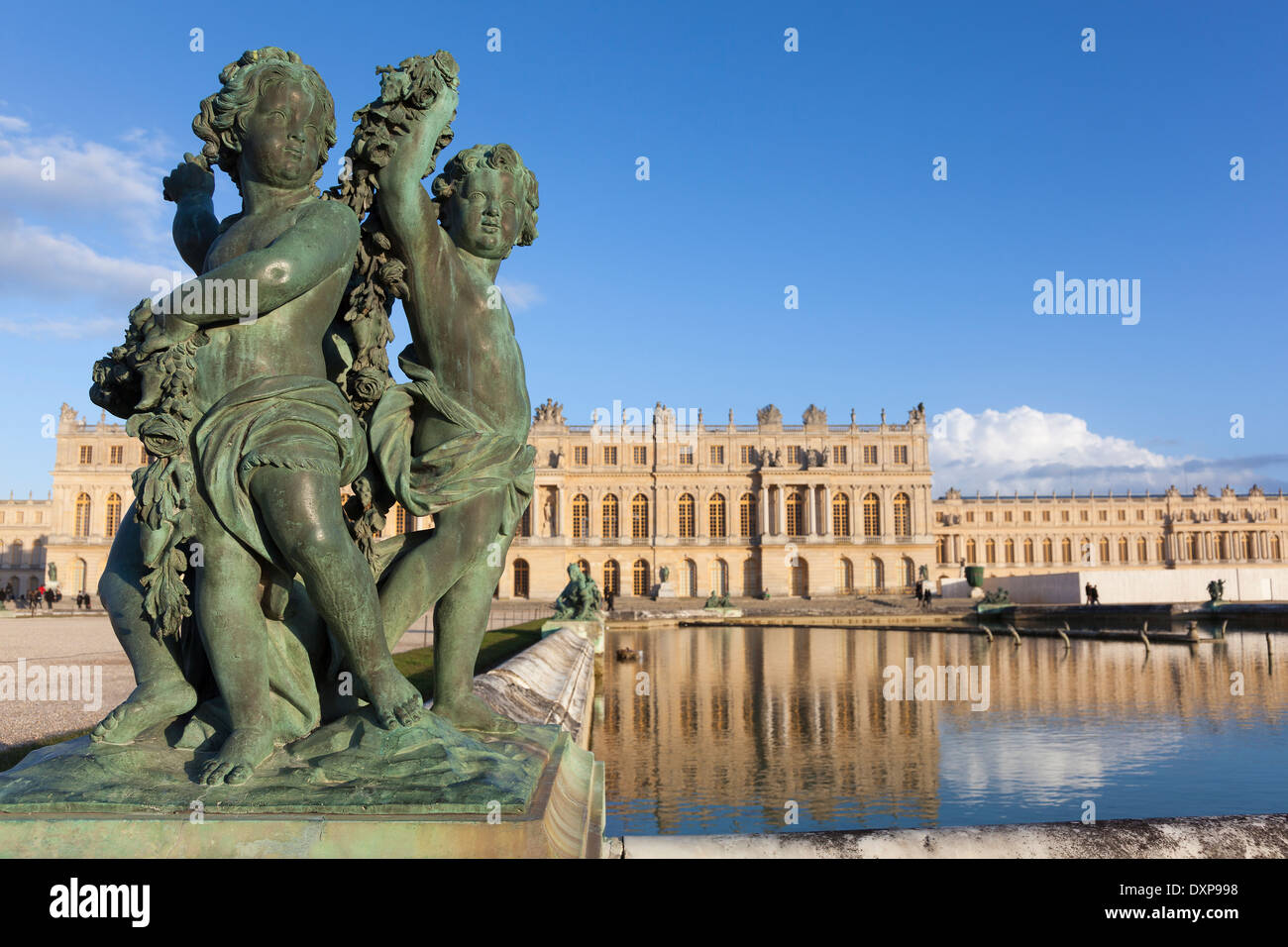 Il castello di Versailles, Yvelines, Ile-de-France, Francia Foto Stock