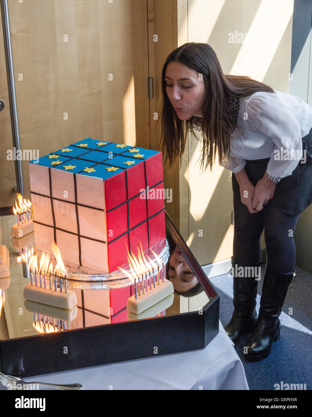 cubo di Rubik Foto Stock