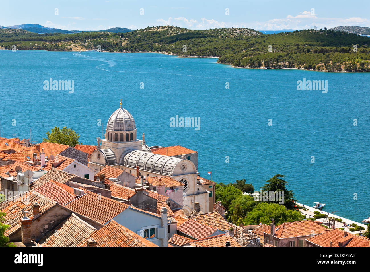 Cattedrale di San Giacomo a Sebenico, Croazia. Patrimonio mondiale dell UNESCO Foto Stock