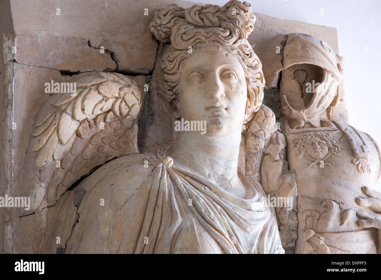 Antica statua romana, Cartagine Museo Nazionale, Tunisi, Tunisia Foto Stock