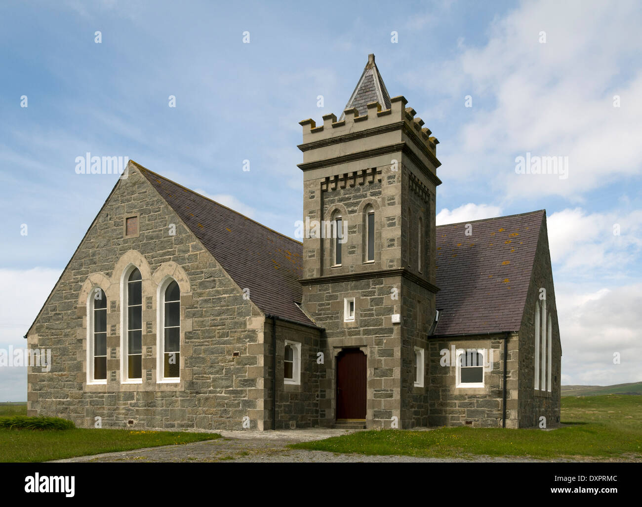 Kilmuir e chiesa Paible (Chiesa di Scozia), North Uist, Western Isles, Scotland, Regno Unito Foto Stock