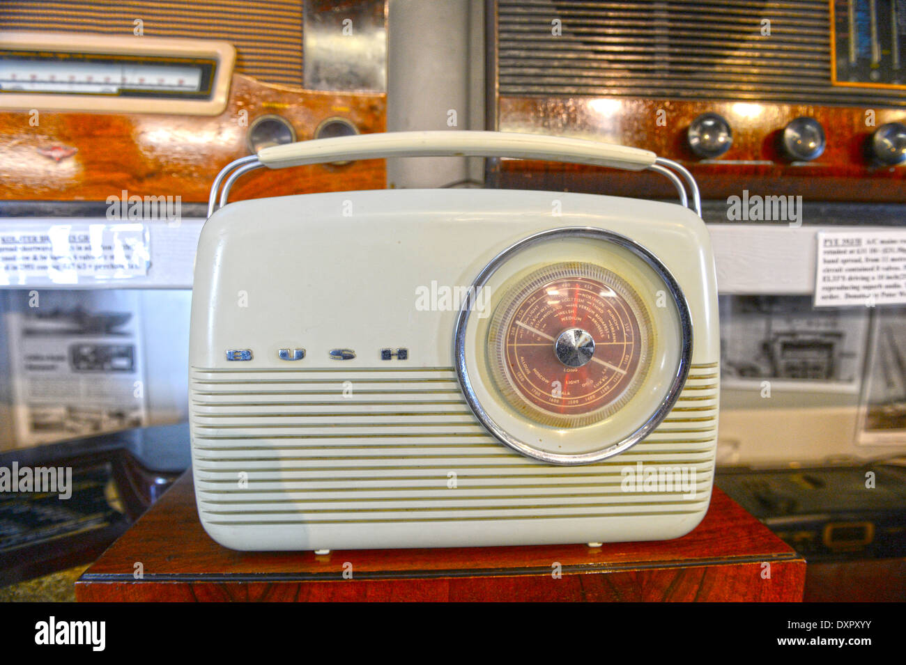 Le radio di antiquariato al visitatore Hoswick Museum Shetland Scozia Scotland Foto Stock