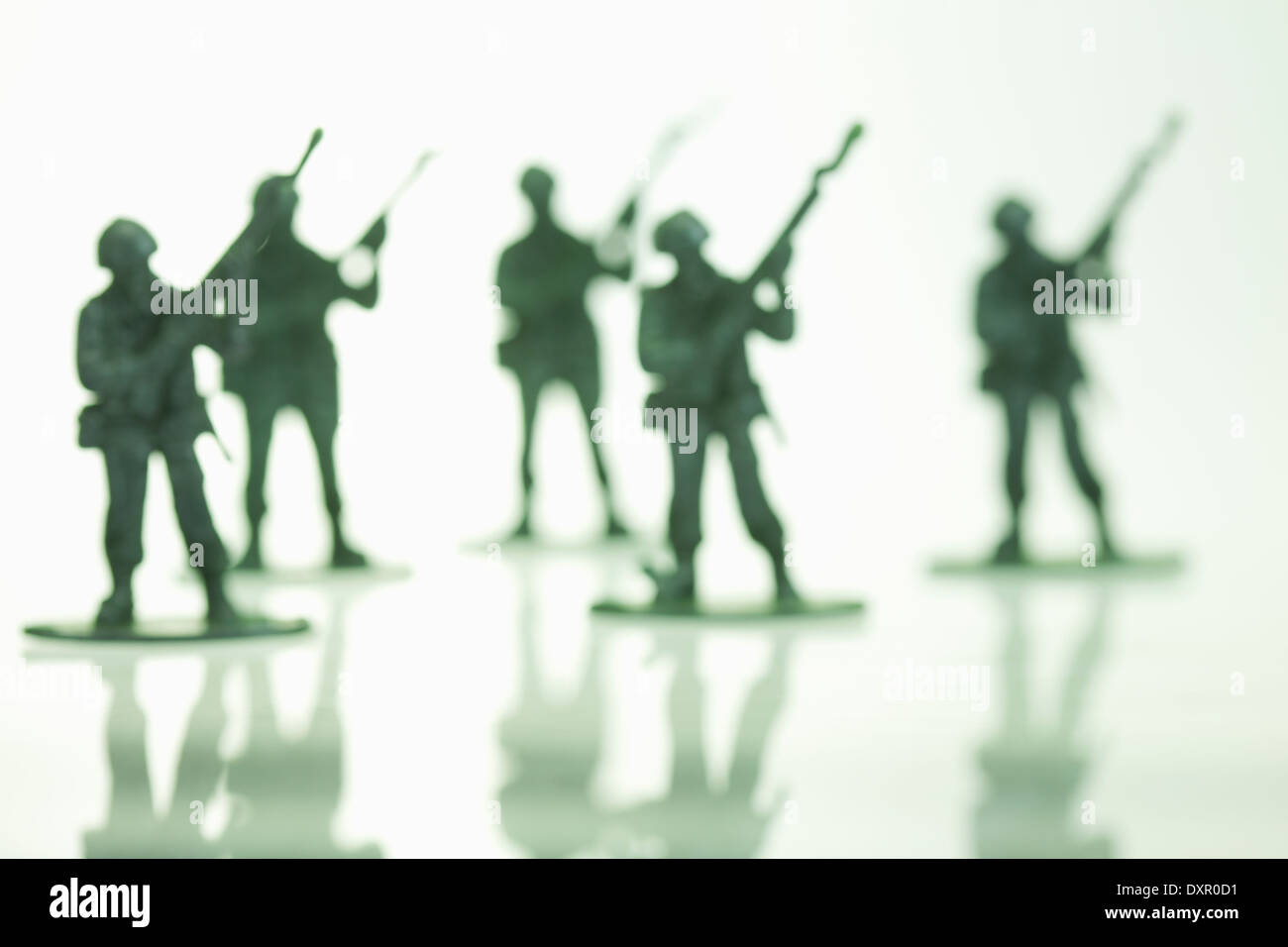 Giocattolo di plastica soldati Foto Stock