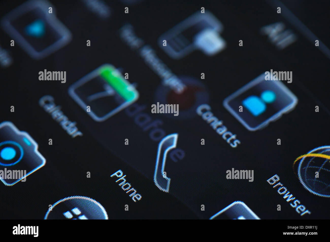 Mobile Smart display del telefono Foto Stock