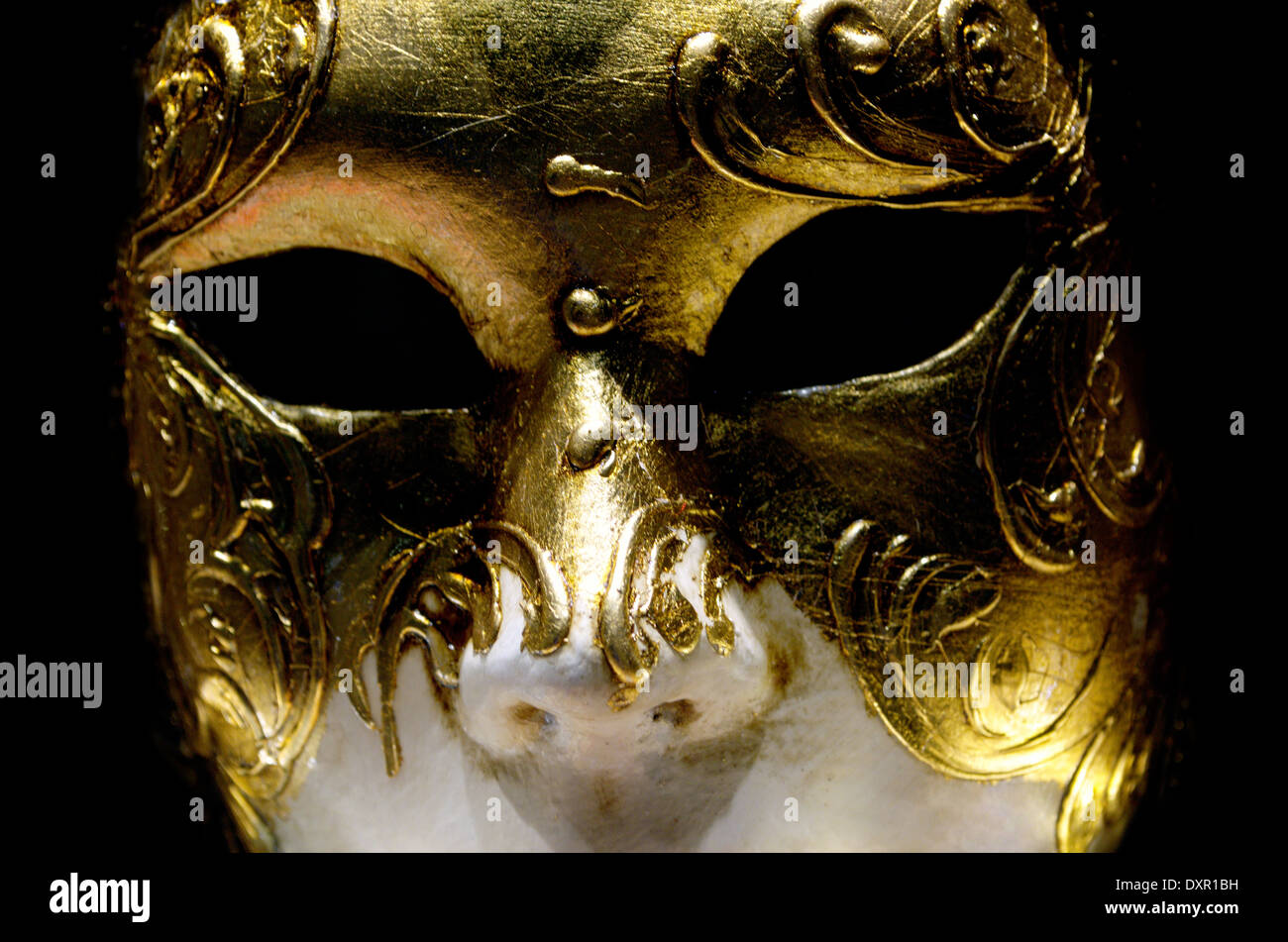 Veneziano maded a mano e dipinto maschera decorati Foto Stock