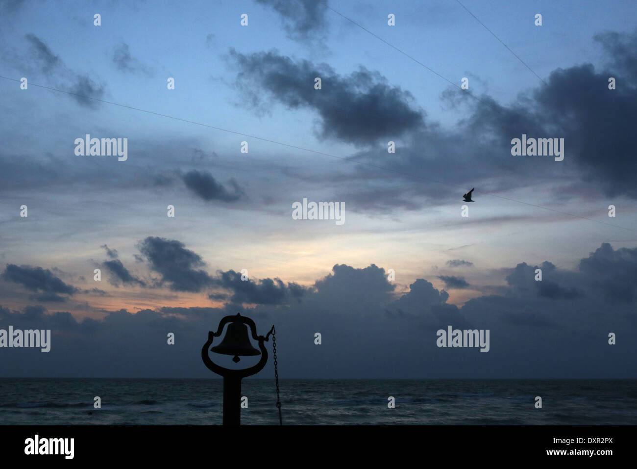 Passare una griglia, Stati Uniti d'America, che si affaccia sul Golfo del Messico Foto Stock