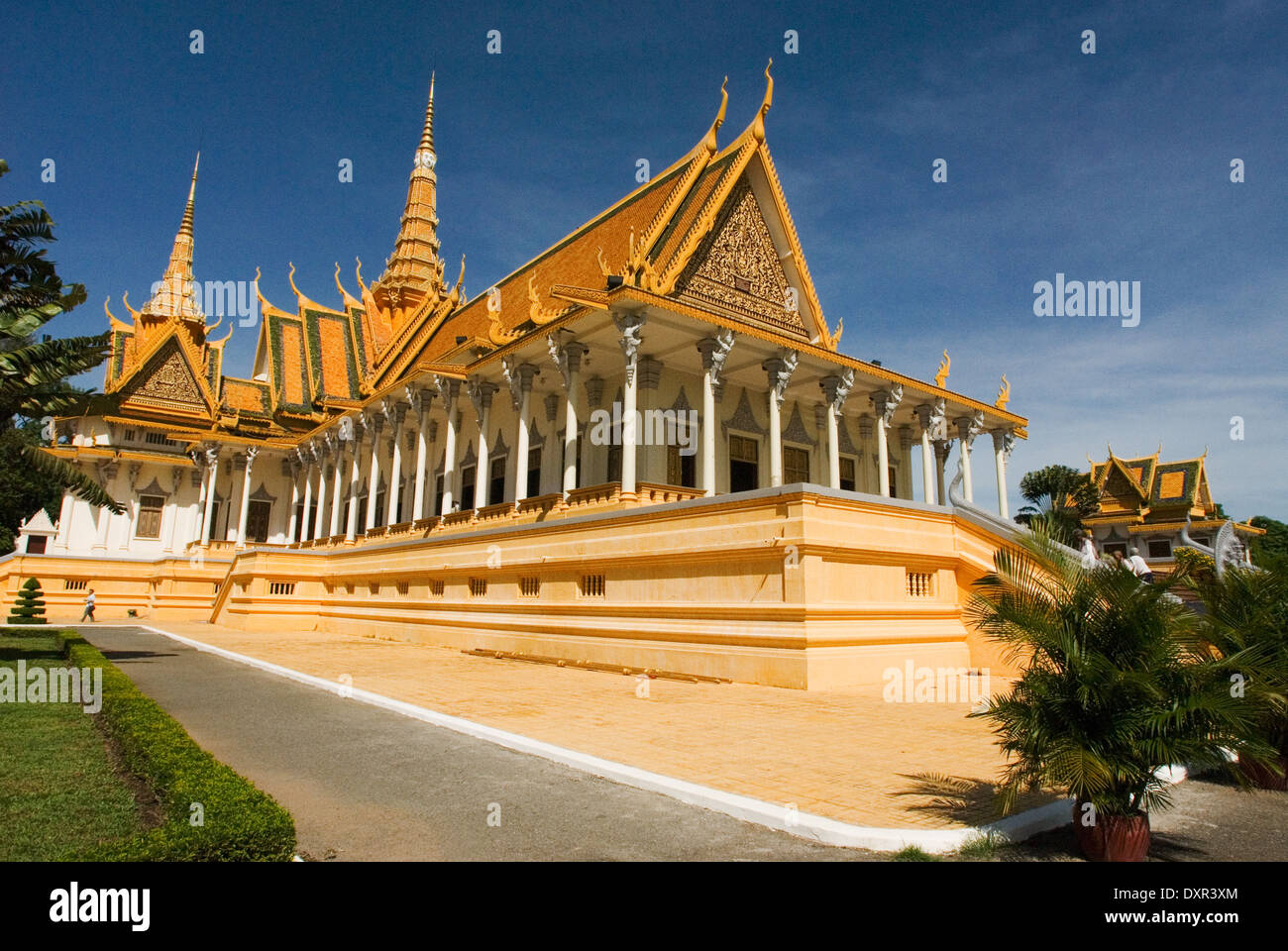 Royal Palace. Phnom Penh. Il Palazzo Reale di Phnom Penh è stato costruito nel corso di un secolo fa per servire come residenza del Kin Foto Stock