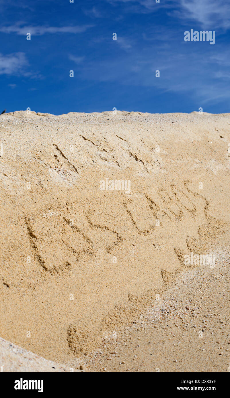 Los Cabos nella sabbia Foto Stock