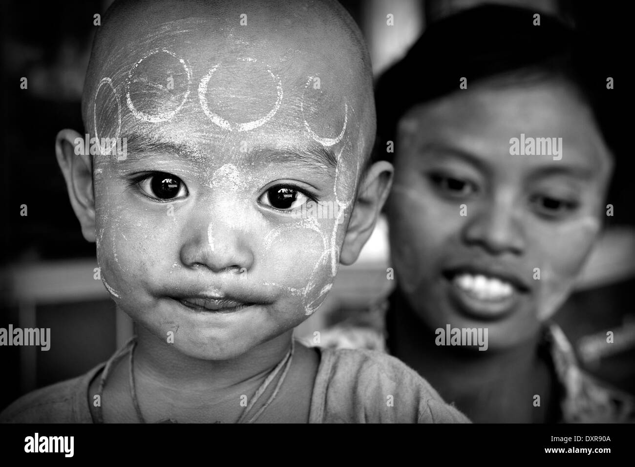 Myanmar Yangon, Ritratto Foto Stock