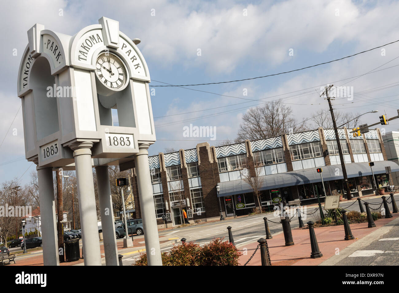 Takoma Park aka Tacoma Park, Maryland. Foto Stock