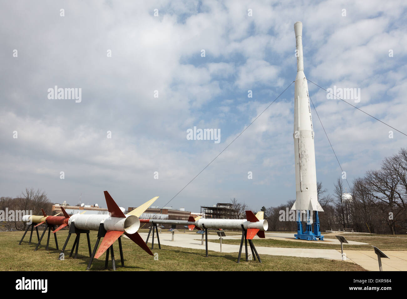 Il razzo giardino presso la NASA Goddard Space Flight Center, Greenbelt, Maryland. Foto Stock