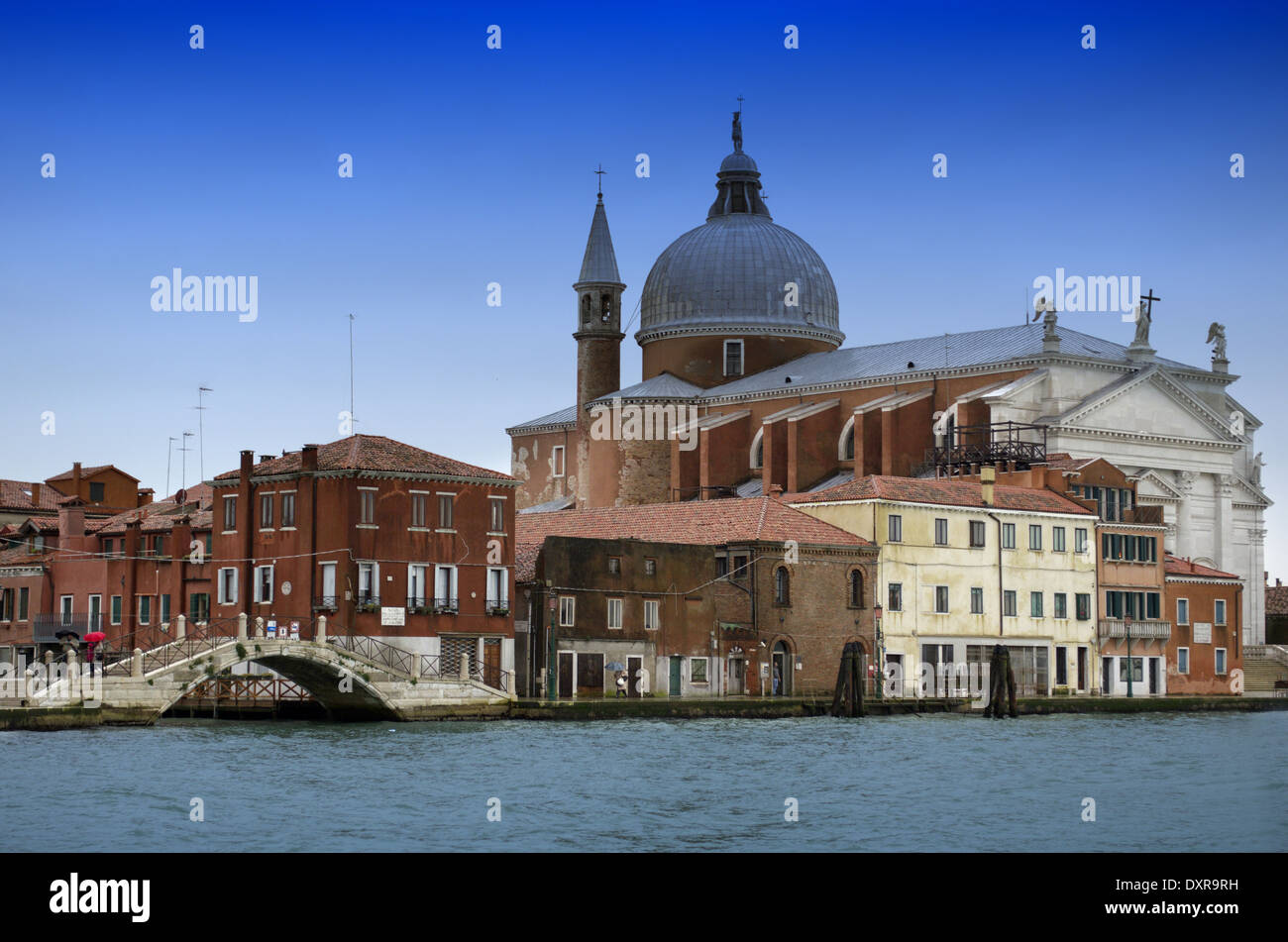 Visualizzare presso la Basilica dal Canal Grande a Venezia Foto Stock