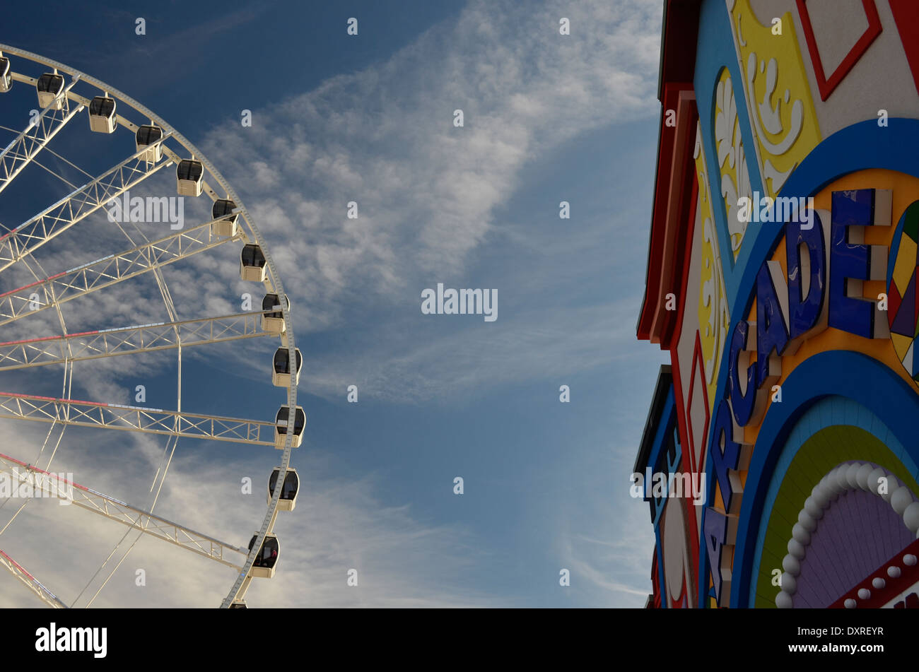 Ruota panoramica Ferris in Pigeon Forge Tennessee Foto Stock