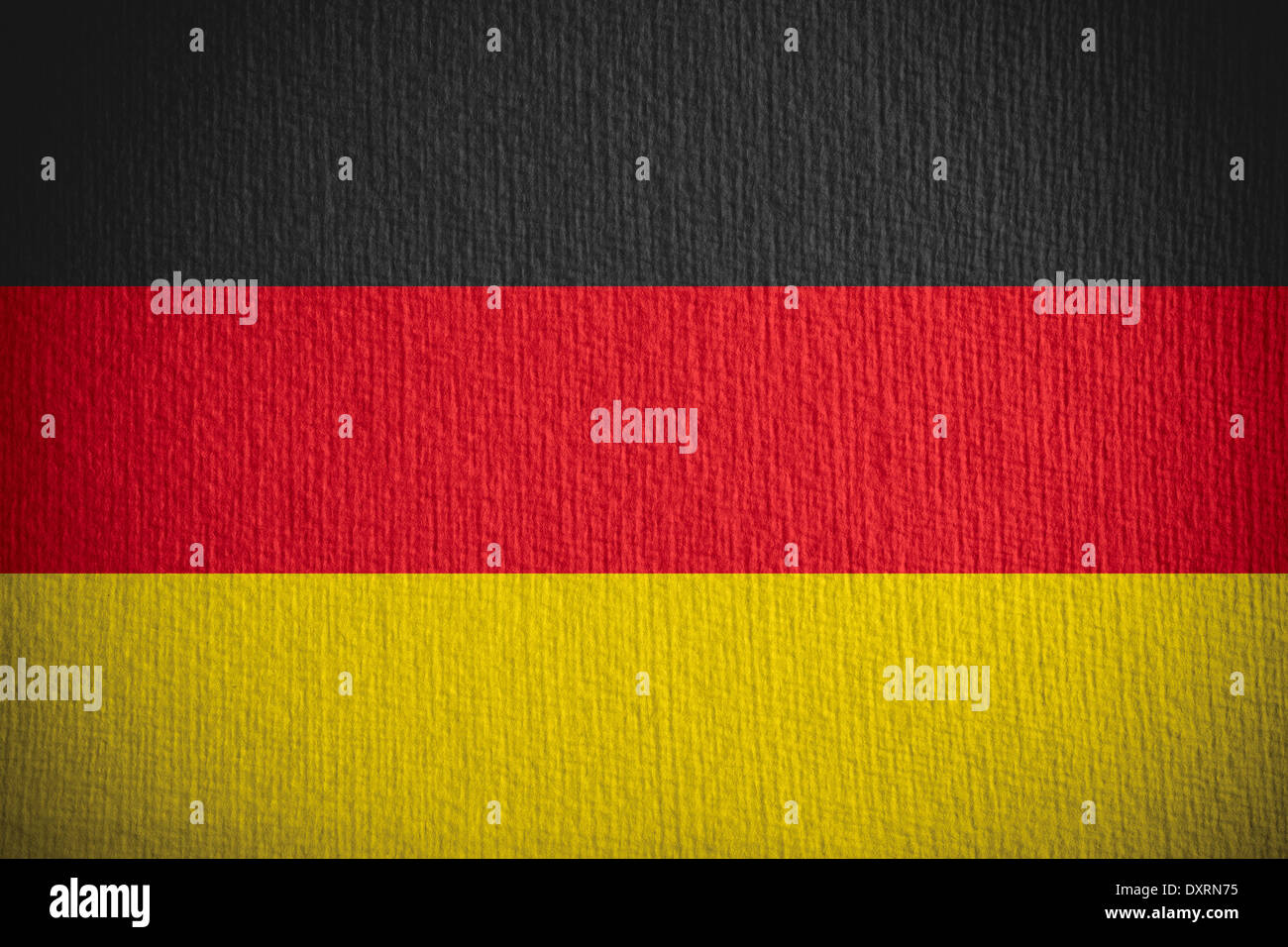 Bandiera della Germania o Tedesco banner su sfondo della carta Foto Stock