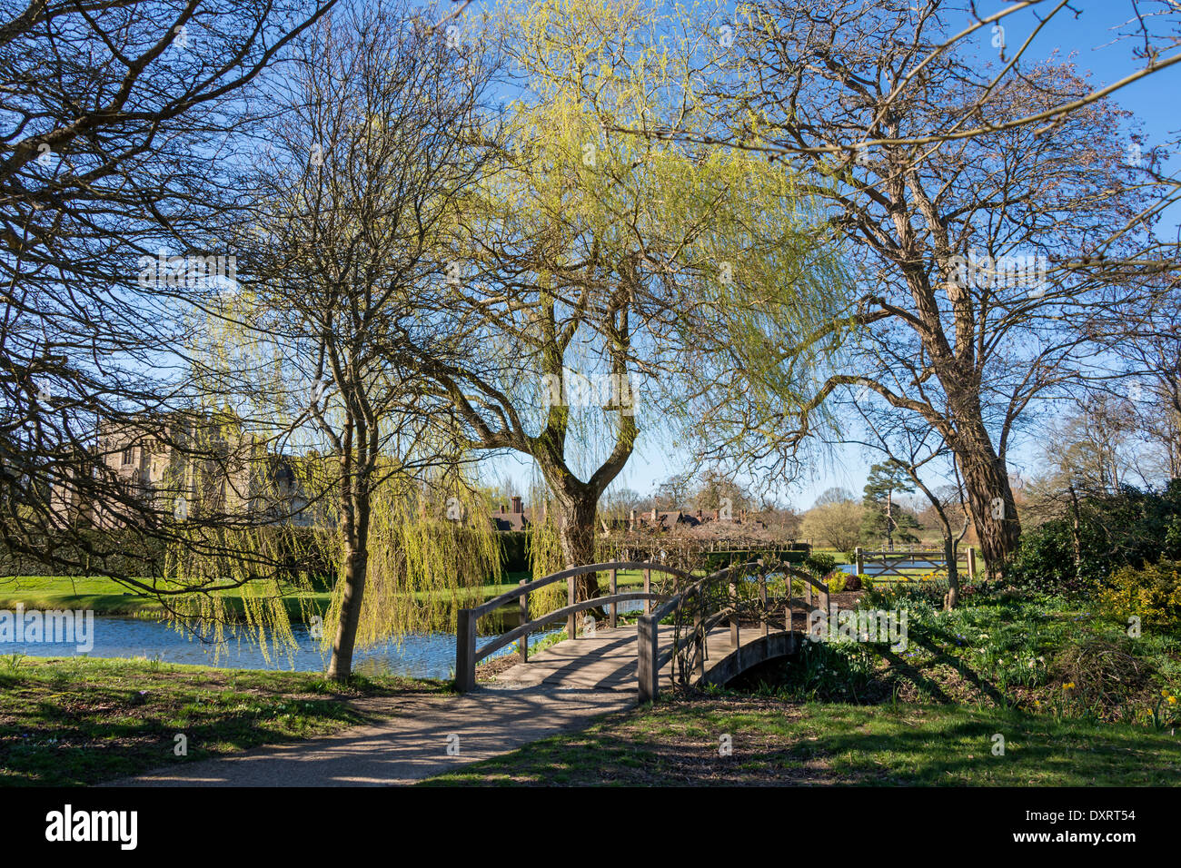 Il castello di Hever Castle Gardens Foto Stock