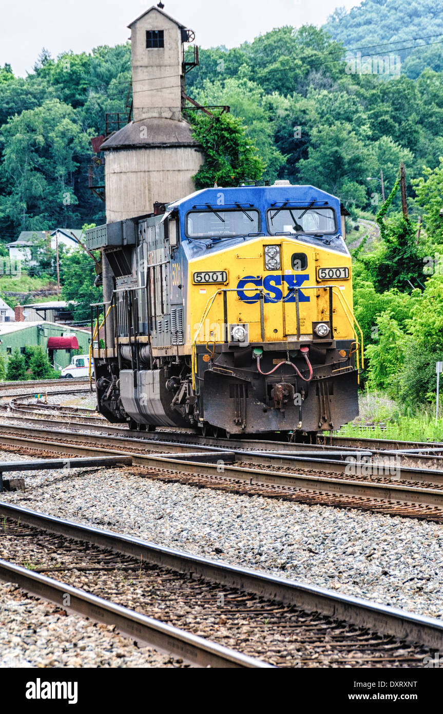CSX GE AC6000CW locomotiva n. 5001, Ronceverte, West Virginia Foto Stock