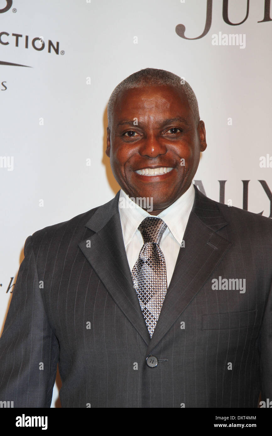 Las Vegas NV,USA 29 Marzo 2014: Carl Lewis in frequenza a Donn Arden's "Giubileo' grandiosa riapertura tenutosi a Ballys Las Vegas Hotel & Casino. ENT/Alamy Live News Foto Stock