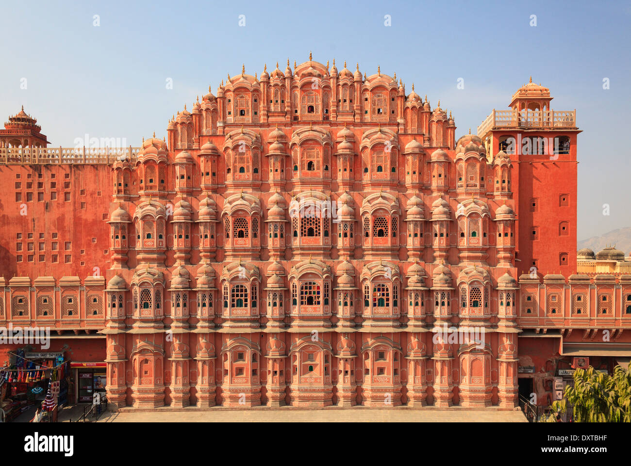 India Rajasthan, Jaipur, Hawa Mahal (palazzo dei venti) Foto Stock