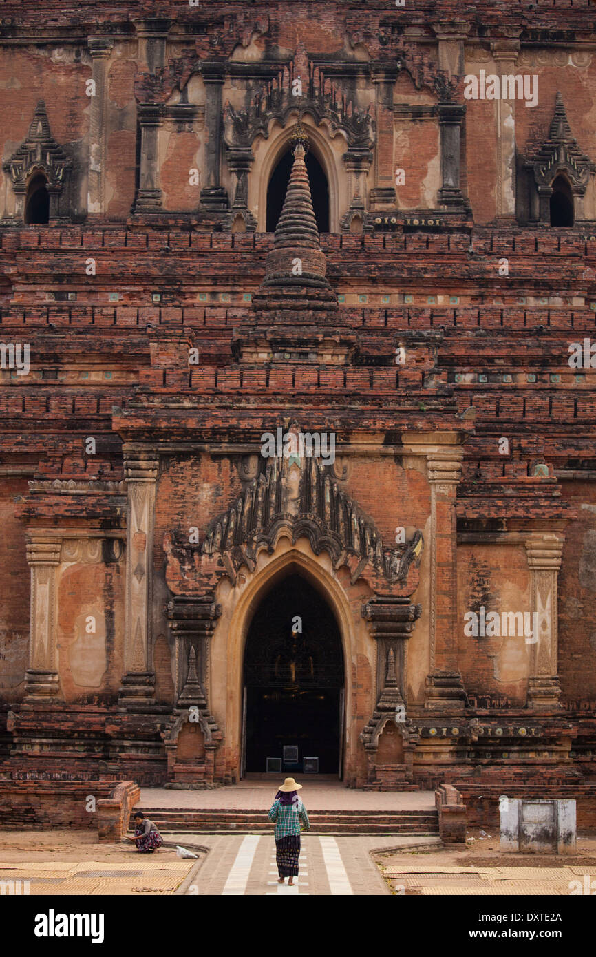 Sulamani Pahto tempio buddista di Bagan Myanmar Foto Stock