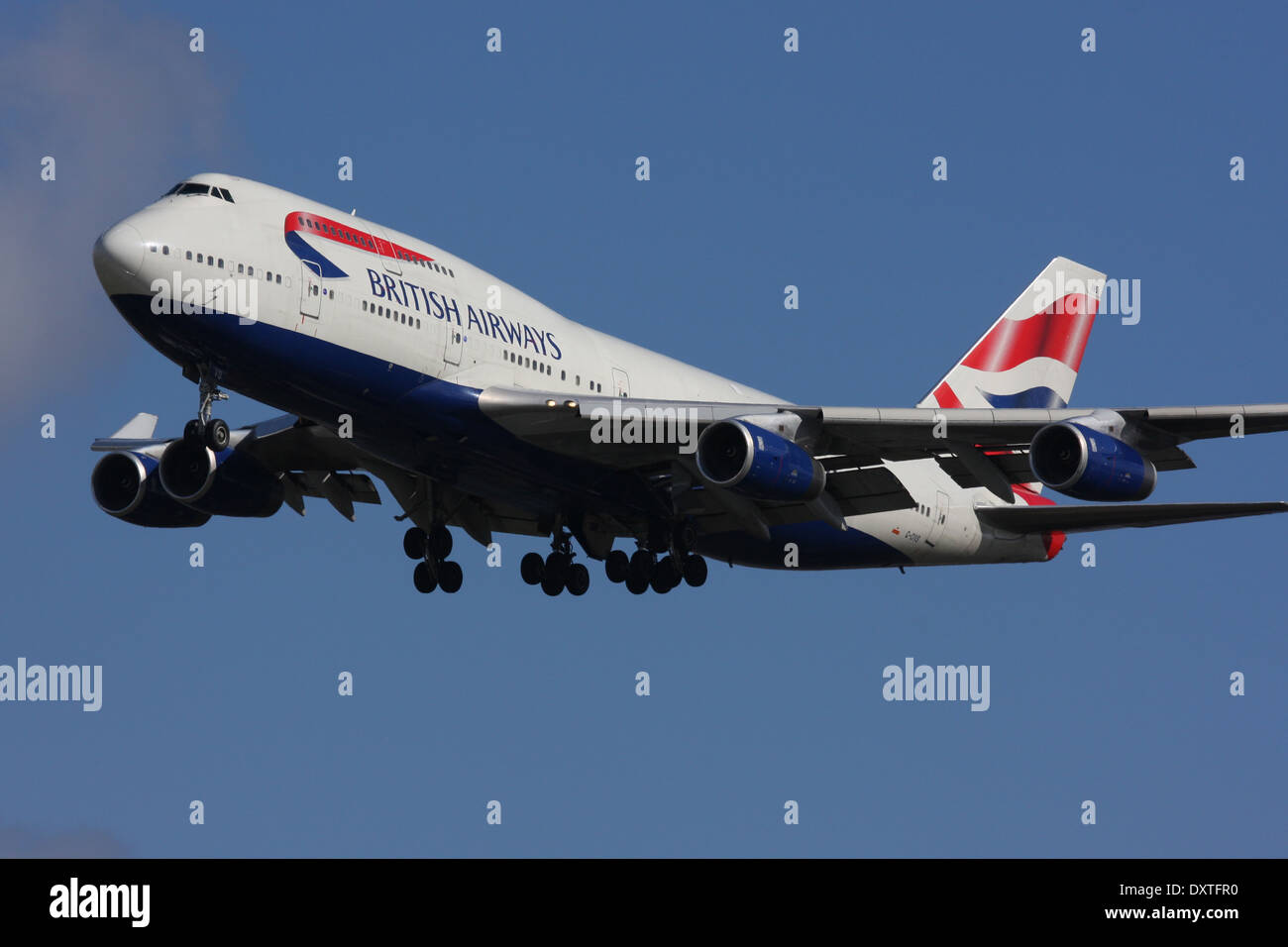 Ba British airways boeing 747 Foto Stock