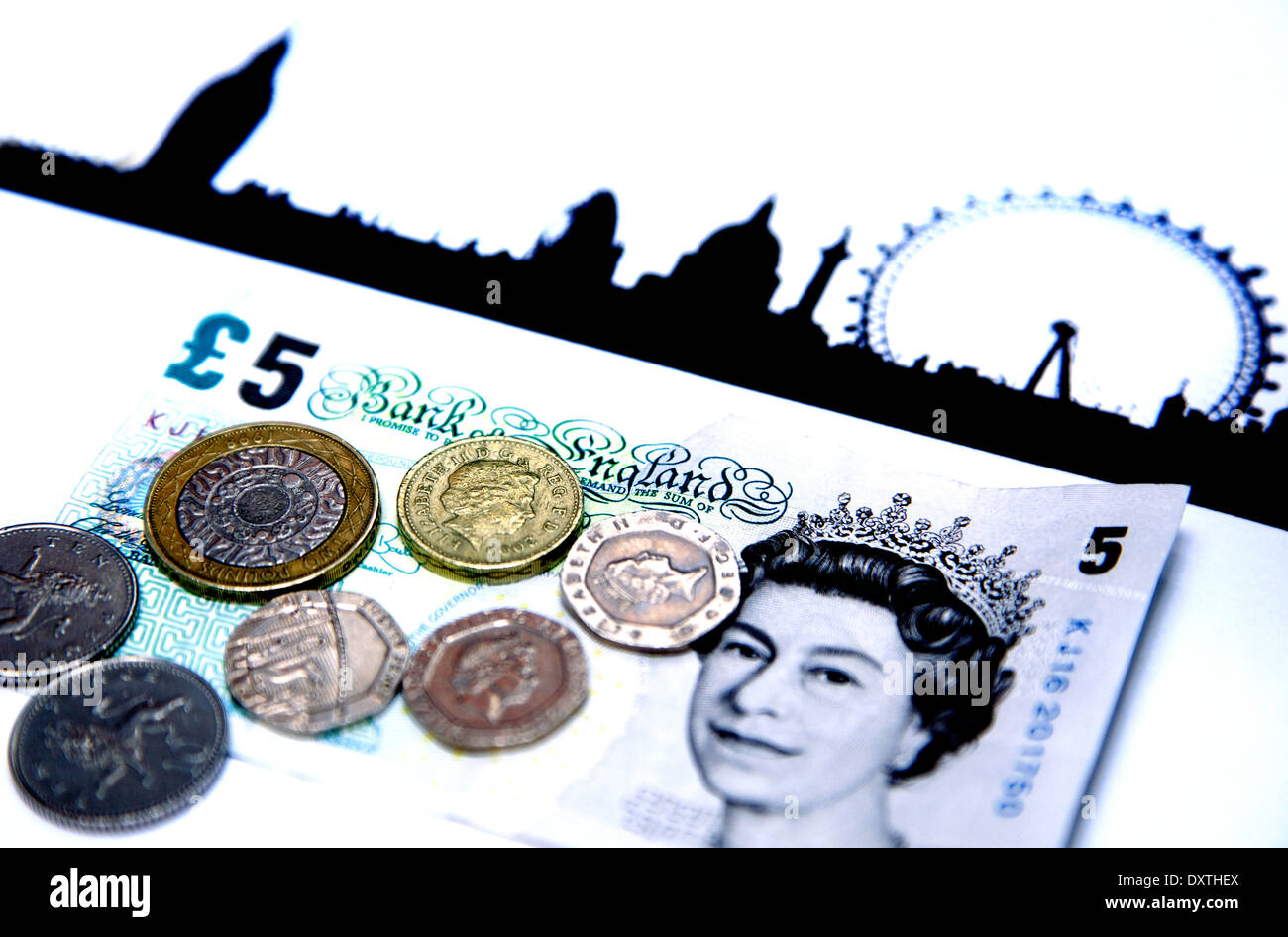 Vivere a Londra retribuzione è attualmente £8.80 per ora (marzo 2014) Foto Stock